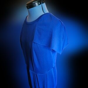 Women's Blue Retro Dress 0XL 60s Style
